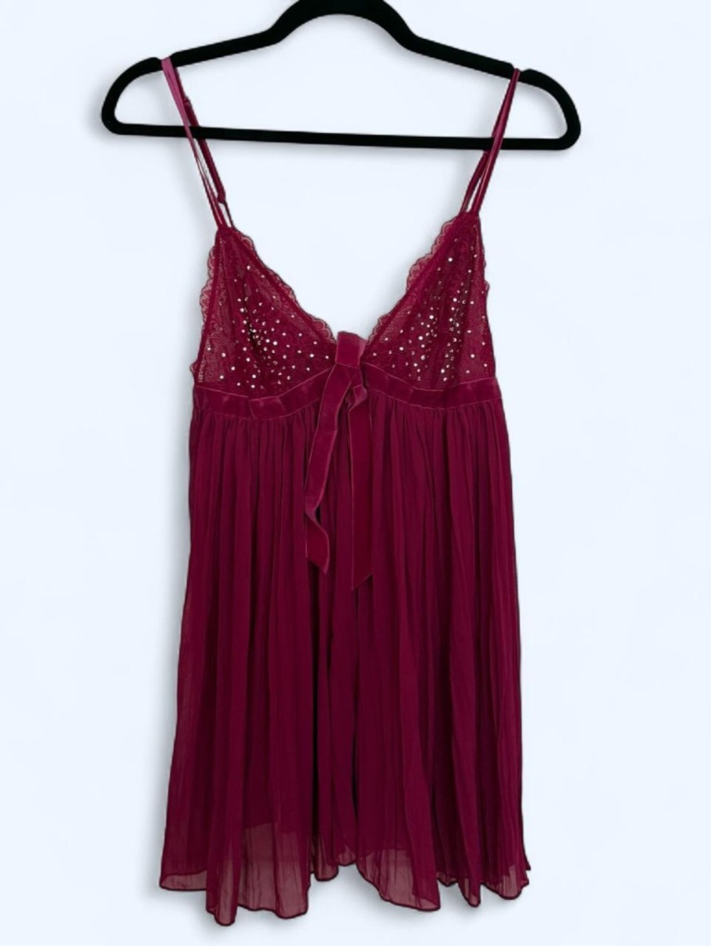 FREE SHIPPING Victoria’s Secret Y2K Babydoll Slip Dress 💗 NWT Berry Pink Lace